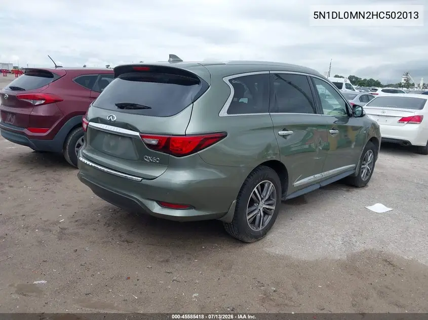 2017 Infiniti Qx60 VIN: 5N1DL0MN2HC502013 Lot: 45585418