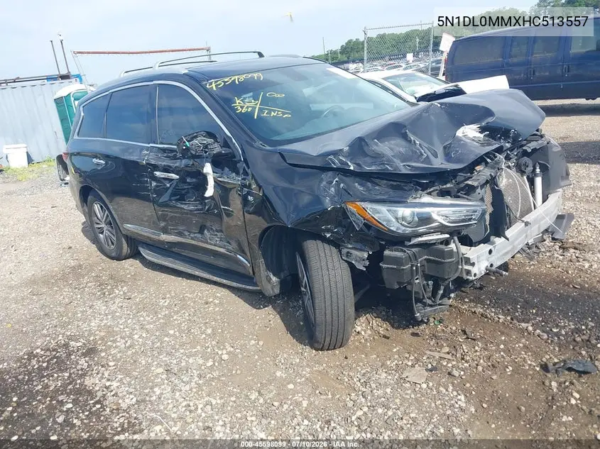 2017 Infiniti Qx60 VIN: 5N1DL0MMXHC513557 Lot: 45598099