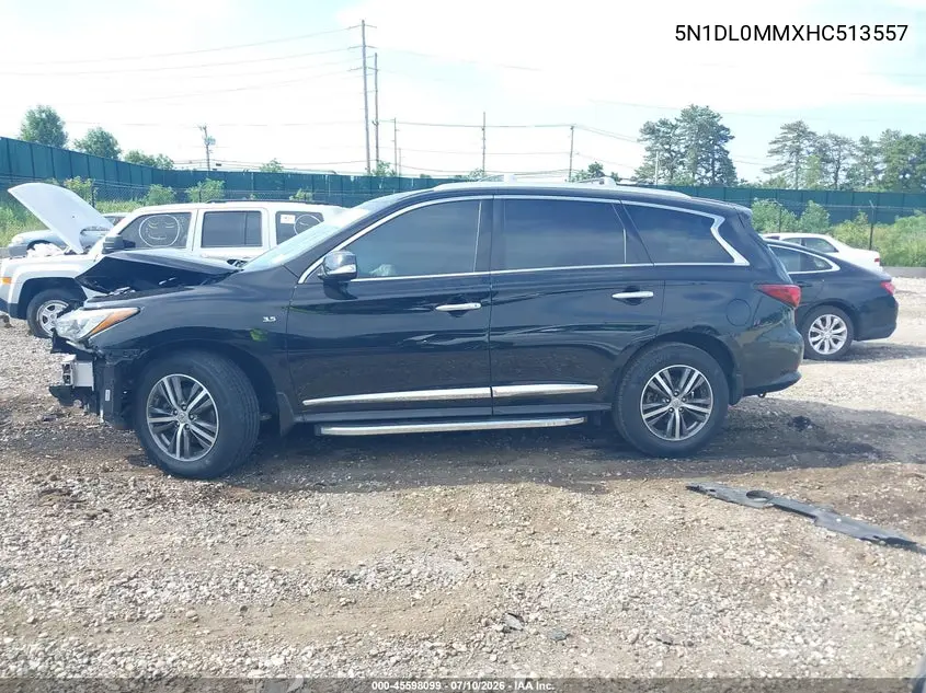 2017 Infiniti Qx60 VIN: 5N1DL0MMXHC513557 Lot: 45598099