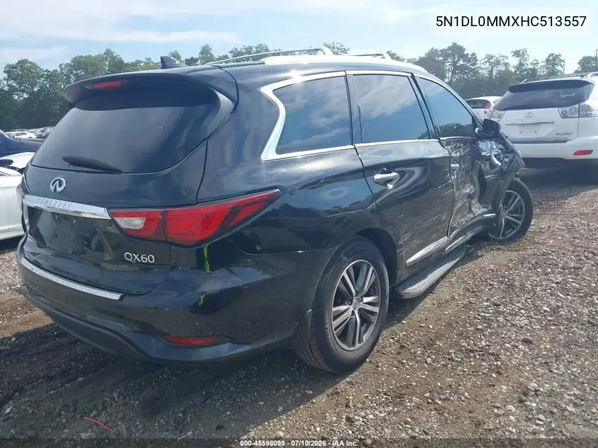 2017 Infiniti Qx60 VIN: 5N1DL0MMXHC513557 Lot: 45598099