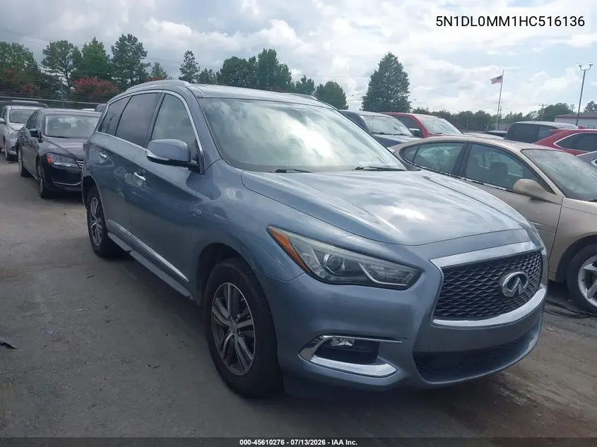 2017 Infiniti Qx60 VIN: 5N1DL0MM1HC516136 Lot: 45610276