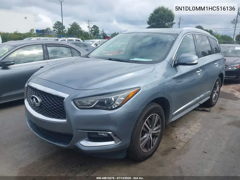 2017 Infiniti Qx60 VIN: 5N1DL0MM1HC516136 Lot: 45610276