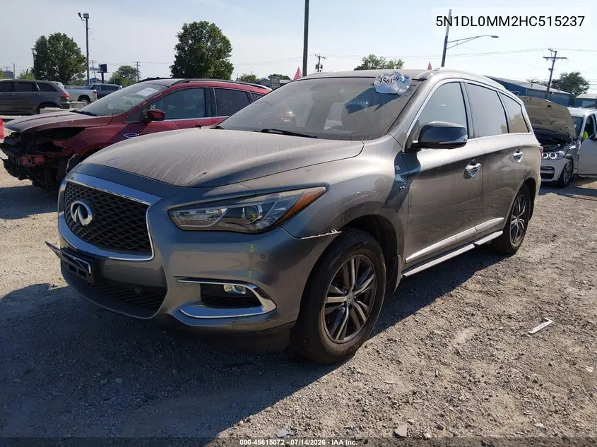 2017 Infiniti Qx60 VIN: 5N1DL0MM2HC515237 Lot: 45615072
