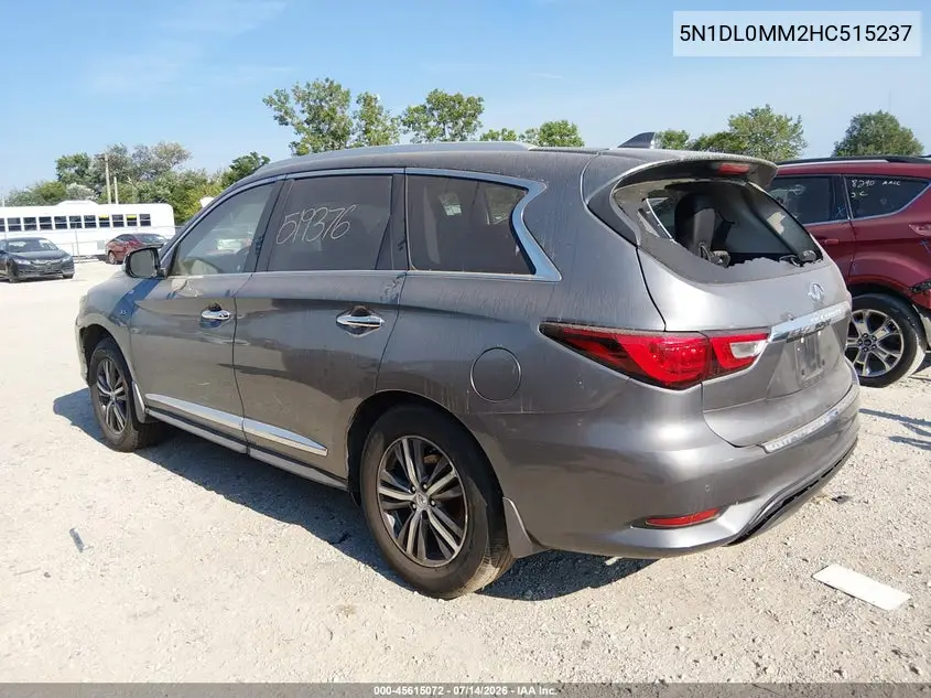 2017 Infiniti Qx60 VIN: 5N1DL0MM2HC515237 Lot: 45615072
