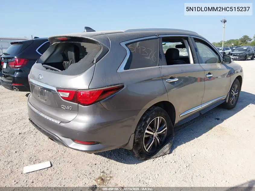 2017 Infiniti Qx60 VIN: 5N1DL0MM2HC515237 Lot: 45615072