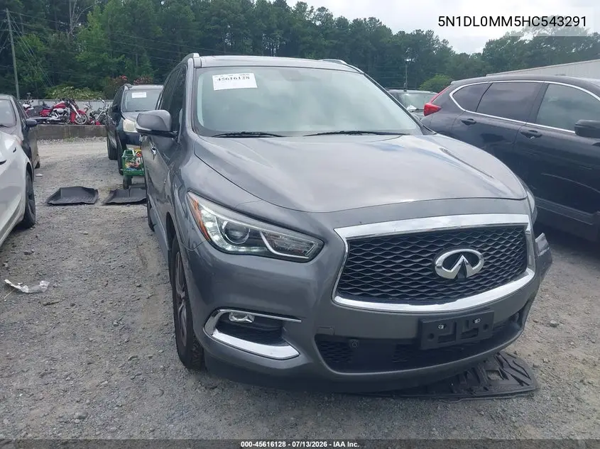 2017 Infiniti Qx60 VIN: 5N1DL0MM5HC543291 Lot: 45616128