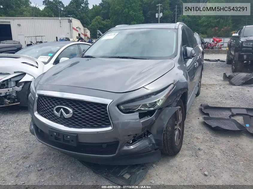 2017 Infiniti Qx60 VIN: 5N1DL0MM5HC543291 Lot: 45616128