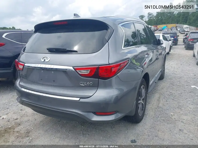 2017 Infiniti Qx60 VIN: 5N1DL0MM5HC543291 Lot: 45616128