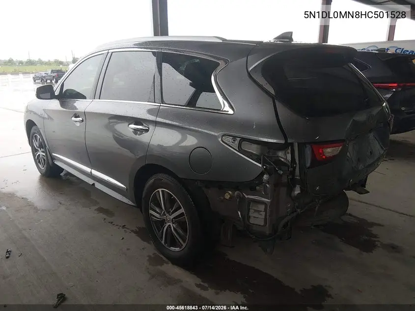 2017 Infiniti Qx60 VIN: 5N1DL0MN8HC501528 Lot: 45618843