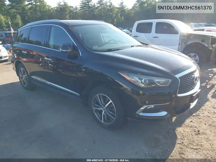 2017 Infiniti Qx60 VIN: 5N1DL0MM3HC561370 Lot: 45621433
