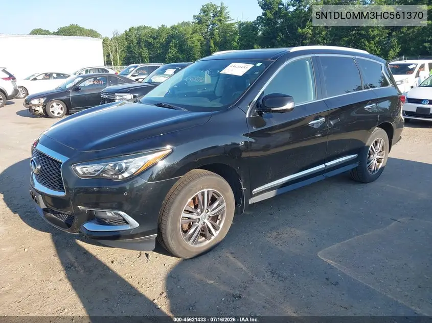 2017 Infiniti Qx60 VIN: 5N1DL0MM3HC561370 Lot: 45621433