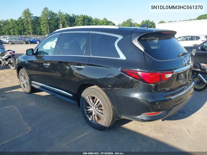 2017 Infiniti Qx60 VIN: 5N1DL0MM3HC561370 Lot: 45621433