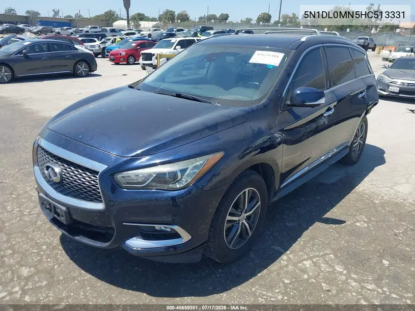 2017 Infiniti Qx60 VIN: 5N1DL0MN5HC513331 Lot: 45659301