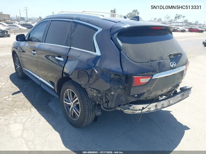 2017 Infiniti Qx60 VIN: 5N1DL0MN5HC513331 Lot: 45659301