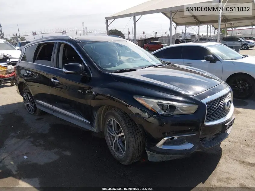 2017 Infiniti Qx60 VIN: 5N1DL0MM7HC511832 Lot: 45667545