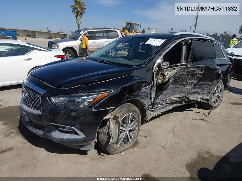2017 Infiniti Qx60 VIN: 5N1DL0MM7HC511832 Lot: 45667545