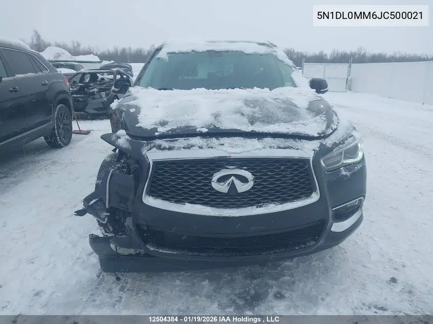 2018 Infiniti Qx60 VIN: 5N1DL0MM6JC500021 Lot: 12504384