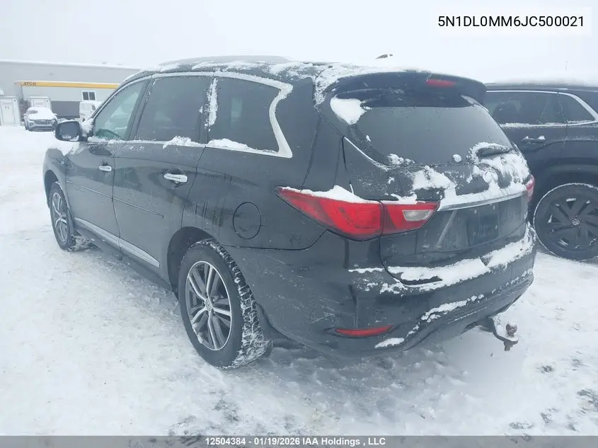 2018 Infiniti Qx60 VIN: 5N1DL0MM6JC500021 Lot: 12504384