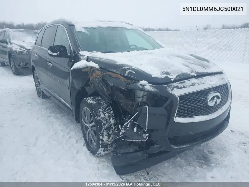 2018 Infiniti Qx60 VIN: 5N1DL0MM6JC500021 Lot: 12504384