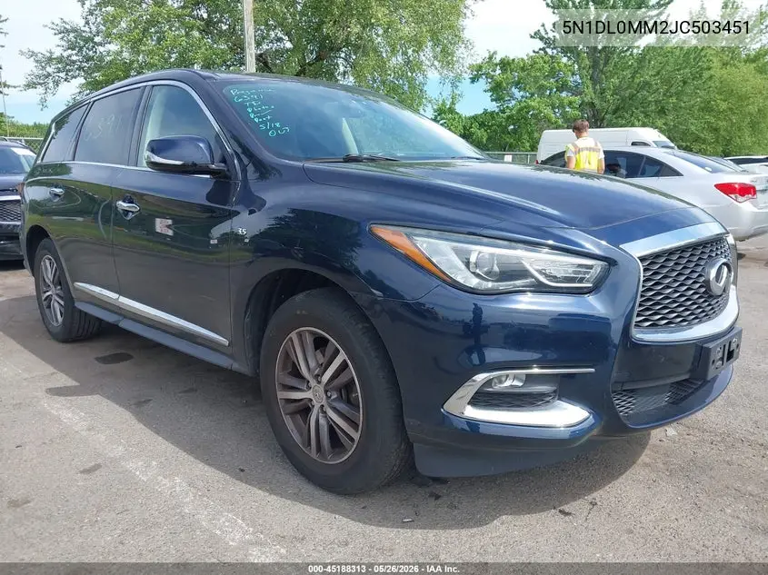 2018 Infiniti Qx60 VIN: 5N1DL0MM2JC503451 Lot: 45188313