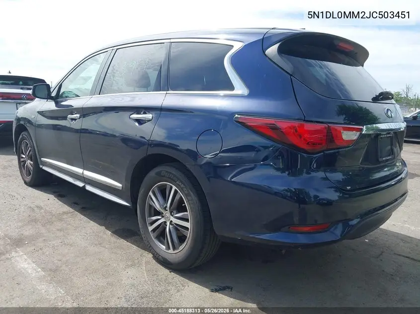 2018 Infiniti Qx60 VIN: 5N1DL0MM2JC503451 Lot: 45188313