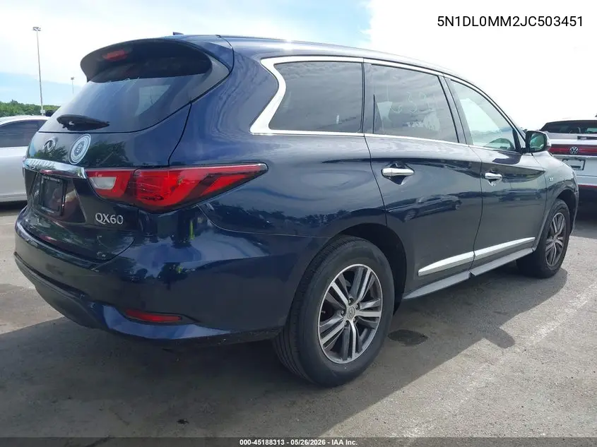 2018 Infiniti Qx60 VIN: 5N1DL0MM2JC503451 Lot: 45188313