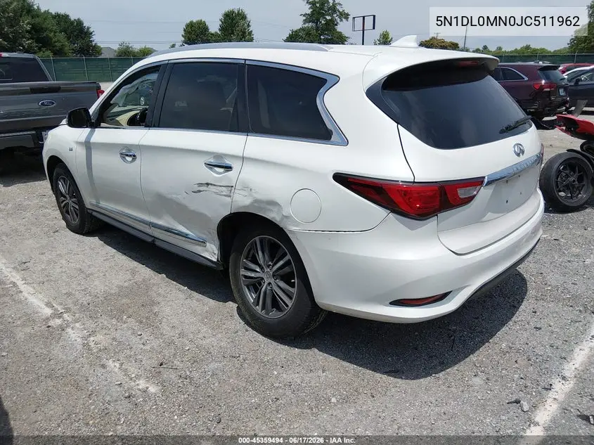 2018 Infiniti Qx60 VIN: 5N1DL0MN0JC511962 Lot: 45359494
