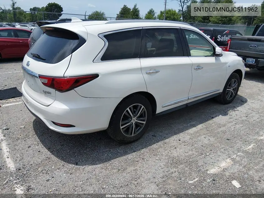2018 Infiniti Qx60 VIN: 5N1DL0MN0JC511962 Lot: 45359494