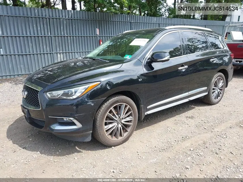 2018 Infiniti Qx60 VIN: 5N1DL0MMXJC514634 Lot: 45591390