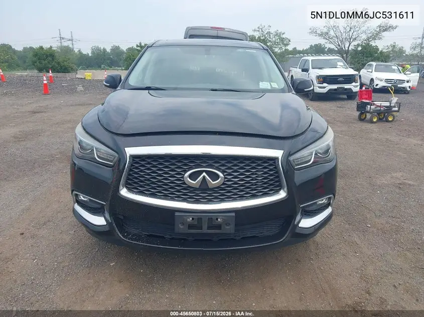 2018 Infiniti Qx60 VIN: 5N1DL0MM6JC531611 Lot: 45650803