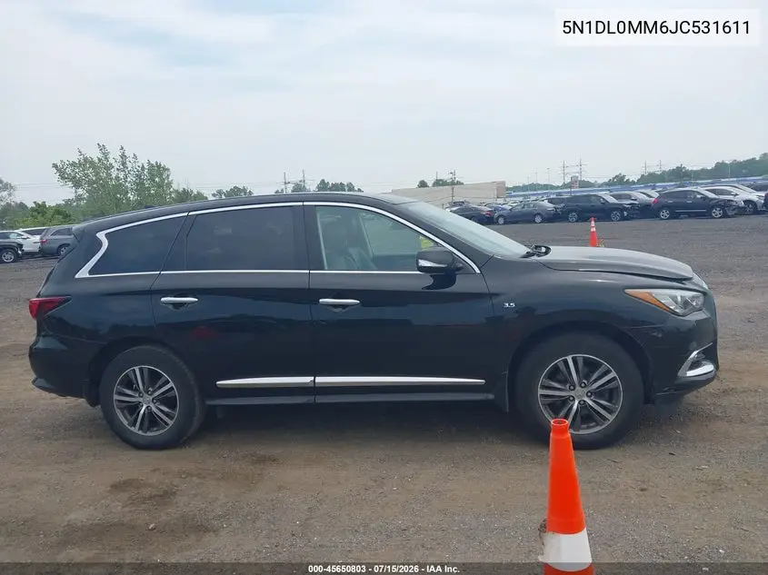 2018 Infiniti Qx60 VIN: 5N1DL0MM6JC531611 Lot: 45650803