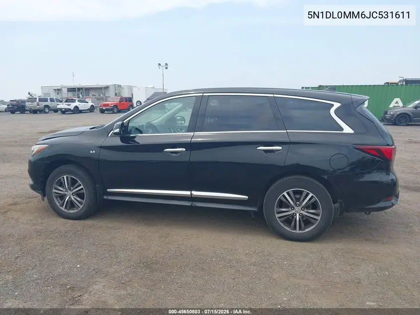 2018 Infiniti Qx60 VIN: 5N1DL0MM6JC531611 Lot: 45650803