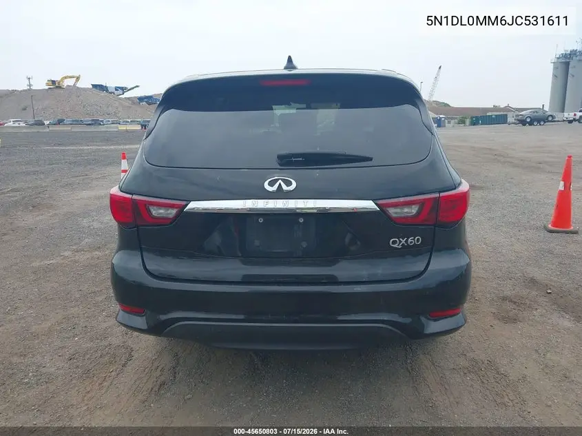 2018 Infiniti Qx60 VIN: 5N1DL0MM6JC531611 Lot: 45650803