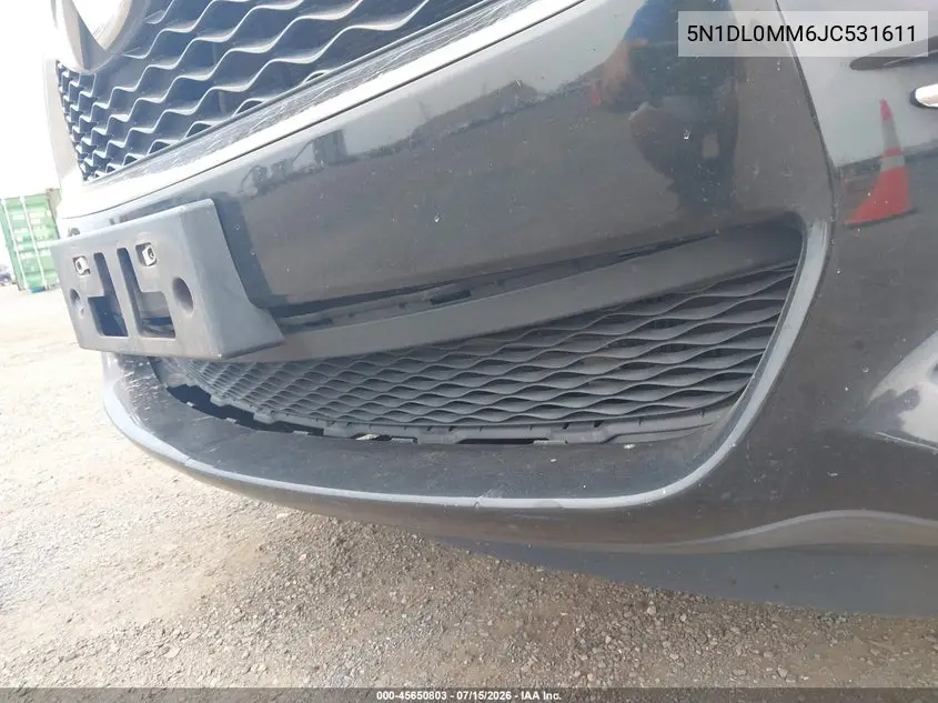 2018 Infiniti Qx60 VIN: 5N1DL0MM6JC531611 Lot: 45650803