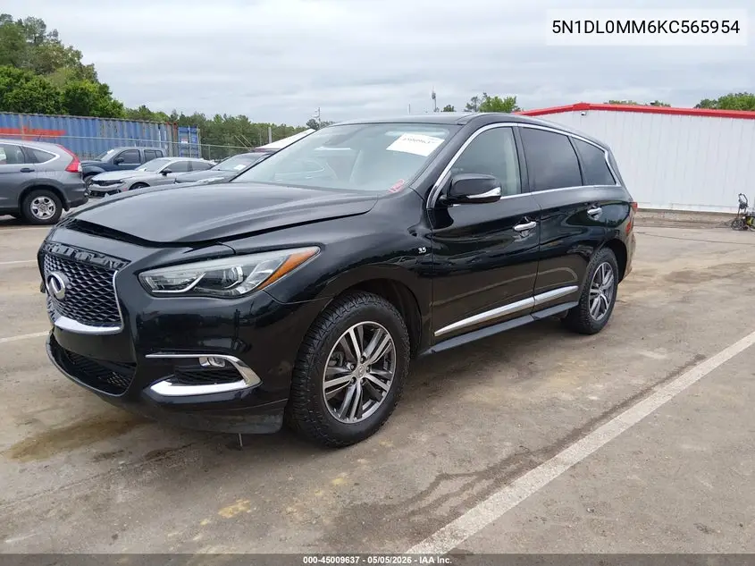 5N1DL0MM6KC565954 2019 Infiniti Qx60 Pure