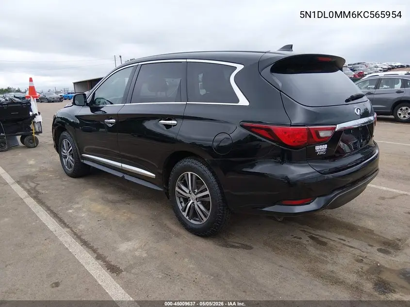 5N1DL0MM6KC565954 2019 Infiniti Qx60 Pure