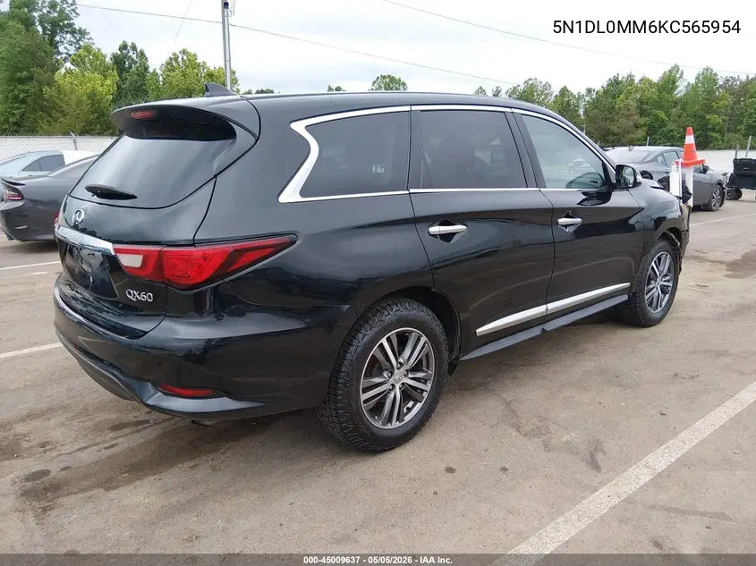 5N1DL0MM6KC565954 2019 Infiniti Qx60 Pure