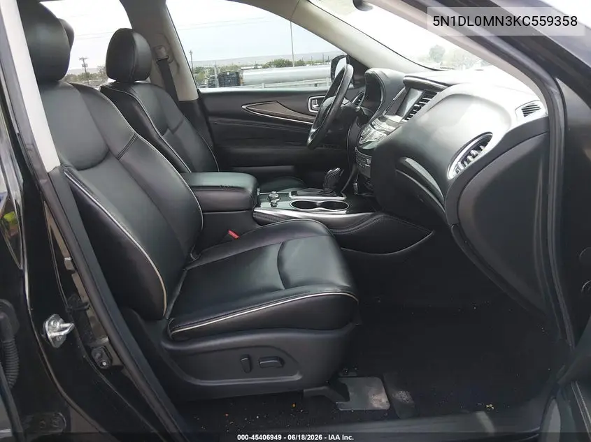 2019 Infiniti Qx60 Pure VIN: 5N1DL0MN3KC559358 Lot: 45406949