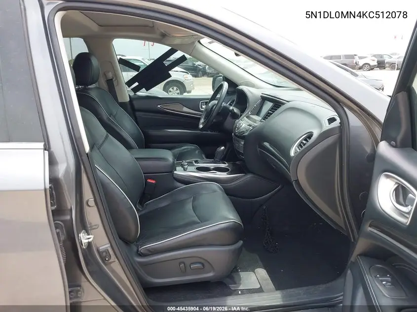 2019 Infiniti Qx60 Luxe VIN: 5N1DL0MN4KC512078 Lot: 45435904
