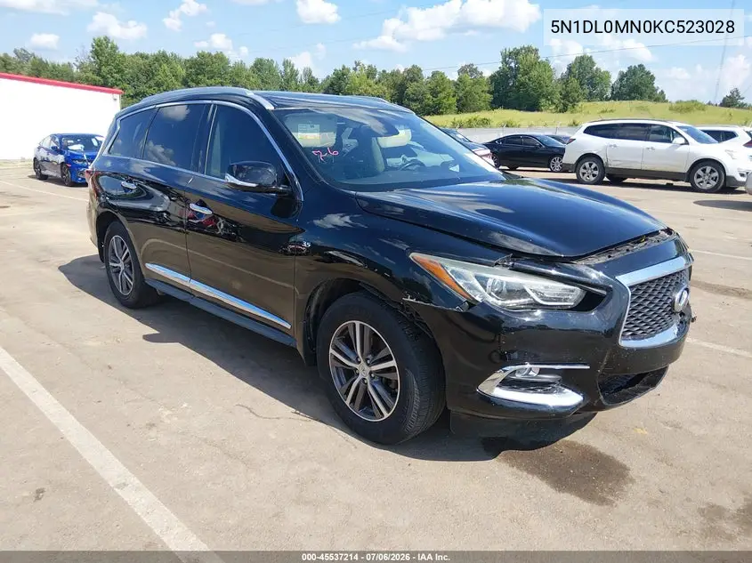 2019 Infiniti Qx60 Luxe VIN: 5N1DL0MN0KC523028 Lot: 45537214