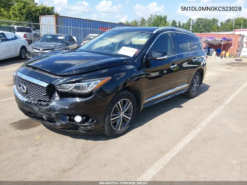 2019 Infiniti Qx60 Luxe VIN: 5N1DL0MN0KC523028 Lot: 45537214