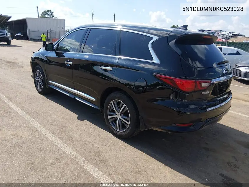 2019 Infiniti Qx60 Luxe VIN: 5N1DL0MN0KC523028 Lot: 45537214