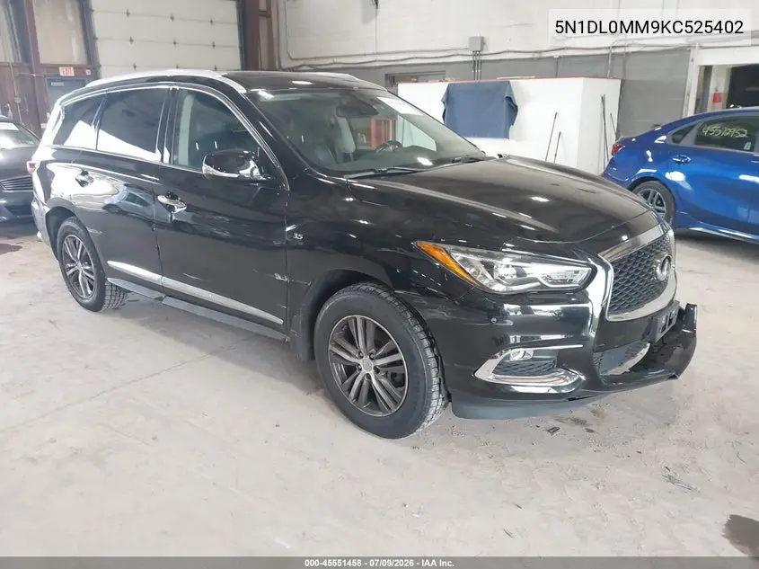 2019 Infiniti Qx60 Luxe VIN: 5N1DL0MM9KC525402 Lot: 45551458