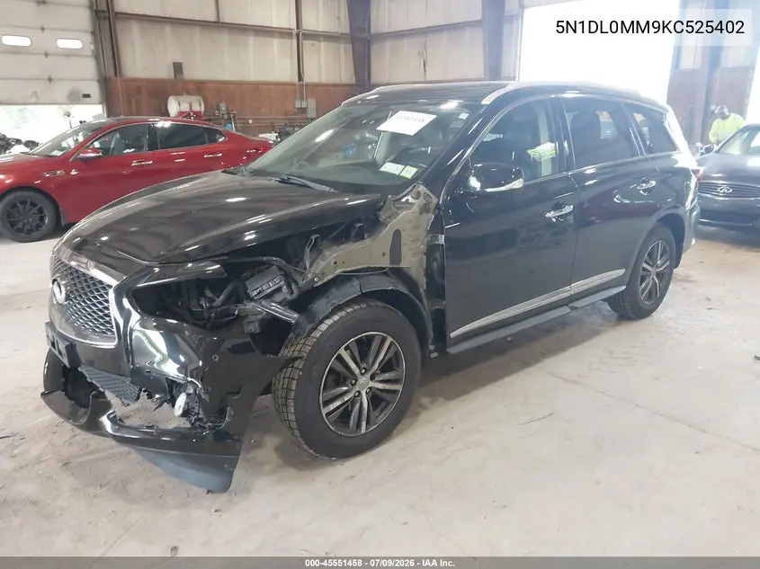 2019 Infiniti Qx60 Luxe VIN: 5N1DL0MM9KC525402 Lot: 45551458