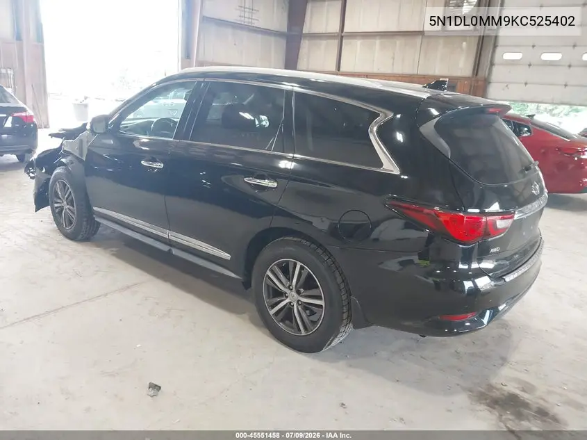 2019 Infiniti Qx60 Luxe VIN: 5N1DL0MM9KC525402 Lot: 45551458