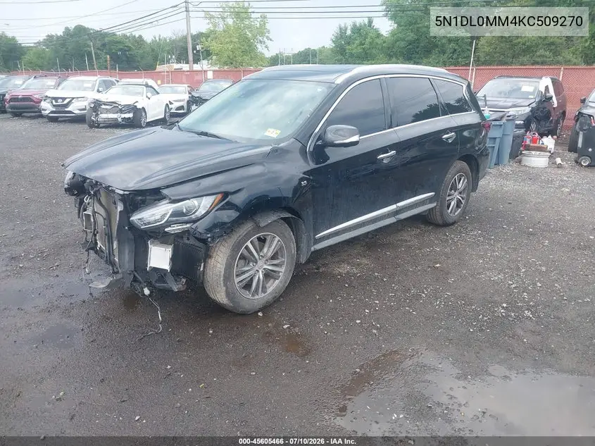 2019 Infiniti Qx60 Luxe VIN: 5N1DL0MM4KC509270 Lot: 45605466