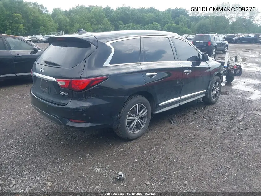2019 Infiniti Qx60 Luxe VIN: 5N1DL0MM4KC509270 Lot: 45605466