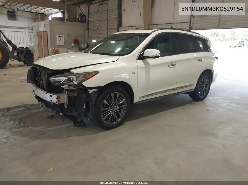 2019 Infiniti Qx60 Luxe VIN: 5N1DL0MM3KC529154 Lot: 45606287