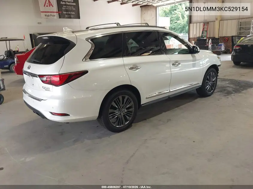 2019 Infiniti Qx60 Luxe VIN: 5N1DL0MM3KC529154 Lot: 45606287