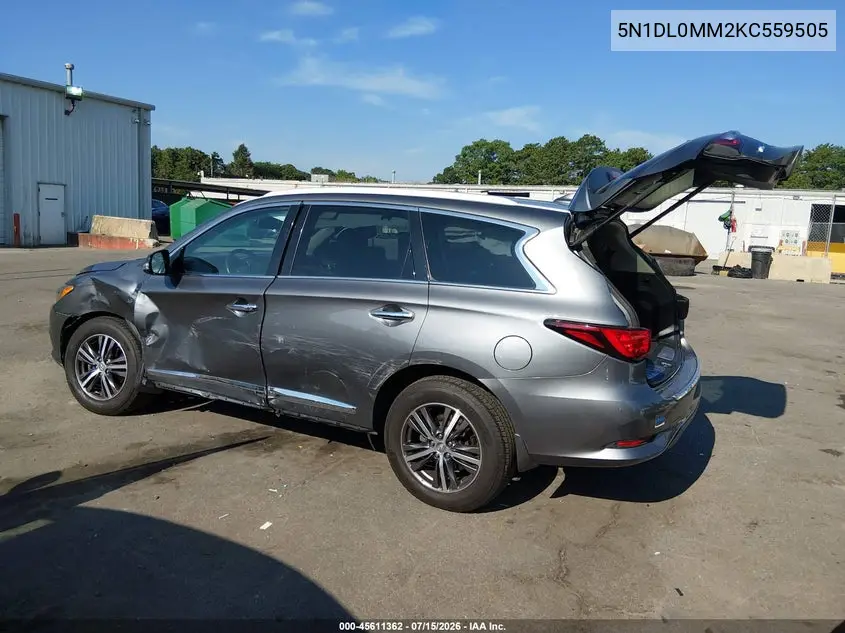 2019 Infiniti Qx60 Luxe VIN: 5N1DL0MM2KC559505 Lot: 45611362
